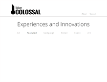 Tablet Screenshot of futurecolossal.com